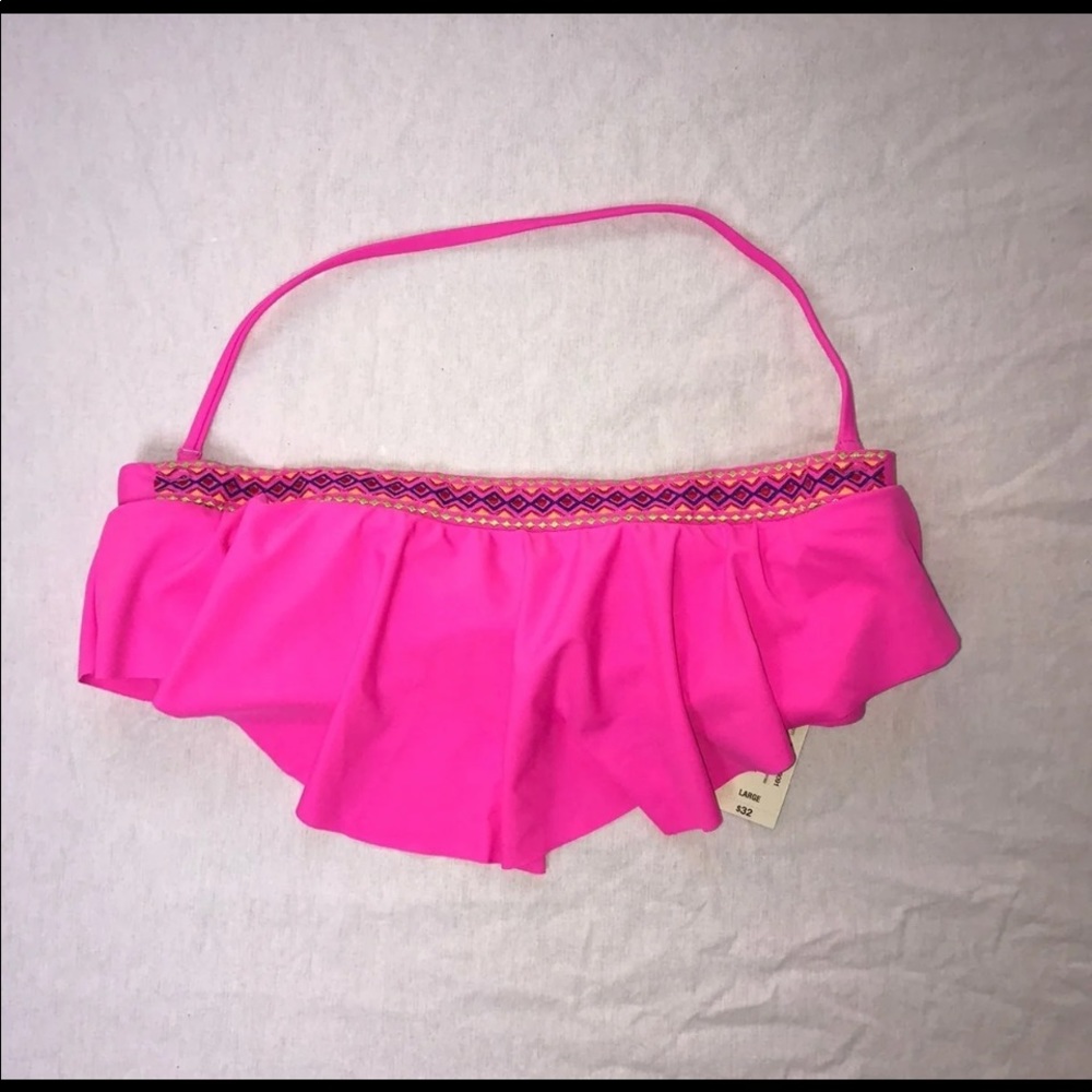 NWT Arizona Bandeau Bikini with Strap - Size Large